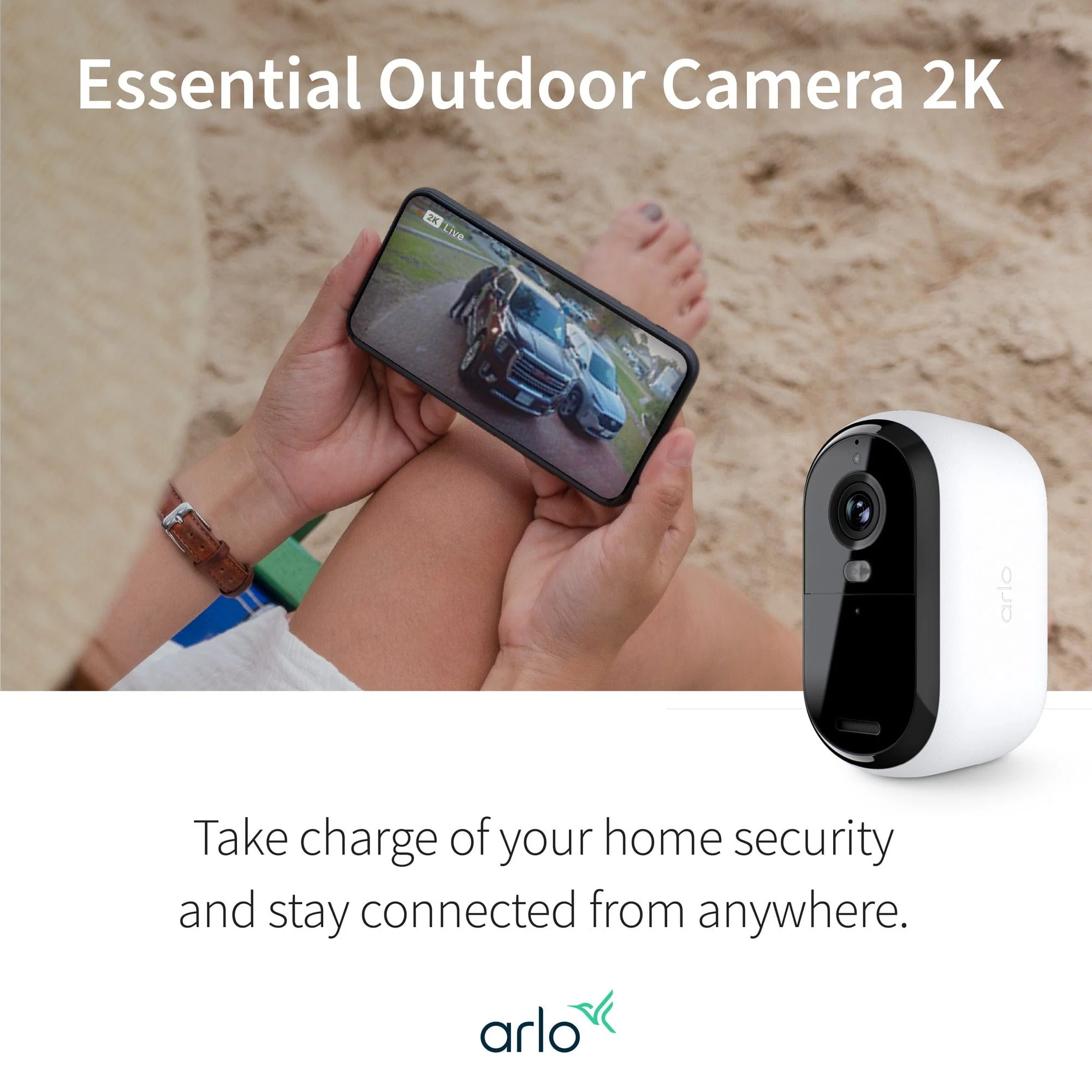 Arlo Essential 2nd Gen 2K, 3-cam, White - Certified Refurbished - Image 6