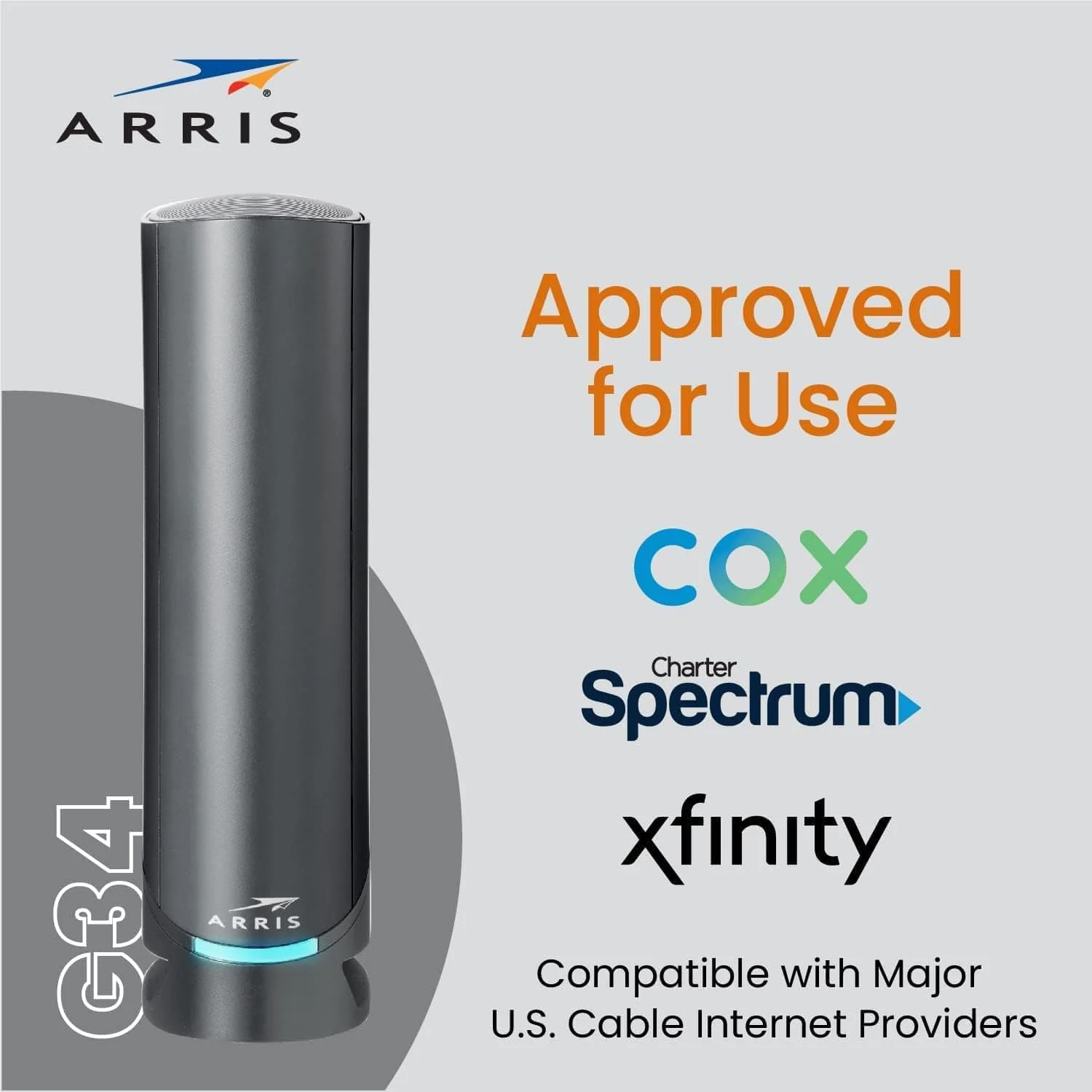 Arris G34 SURFboard Cable Modem Router Combo DOCSIS 3.1 Gigabit WiFi 6 AX3000 1 Gbps - Certified Refurbished - Image 9