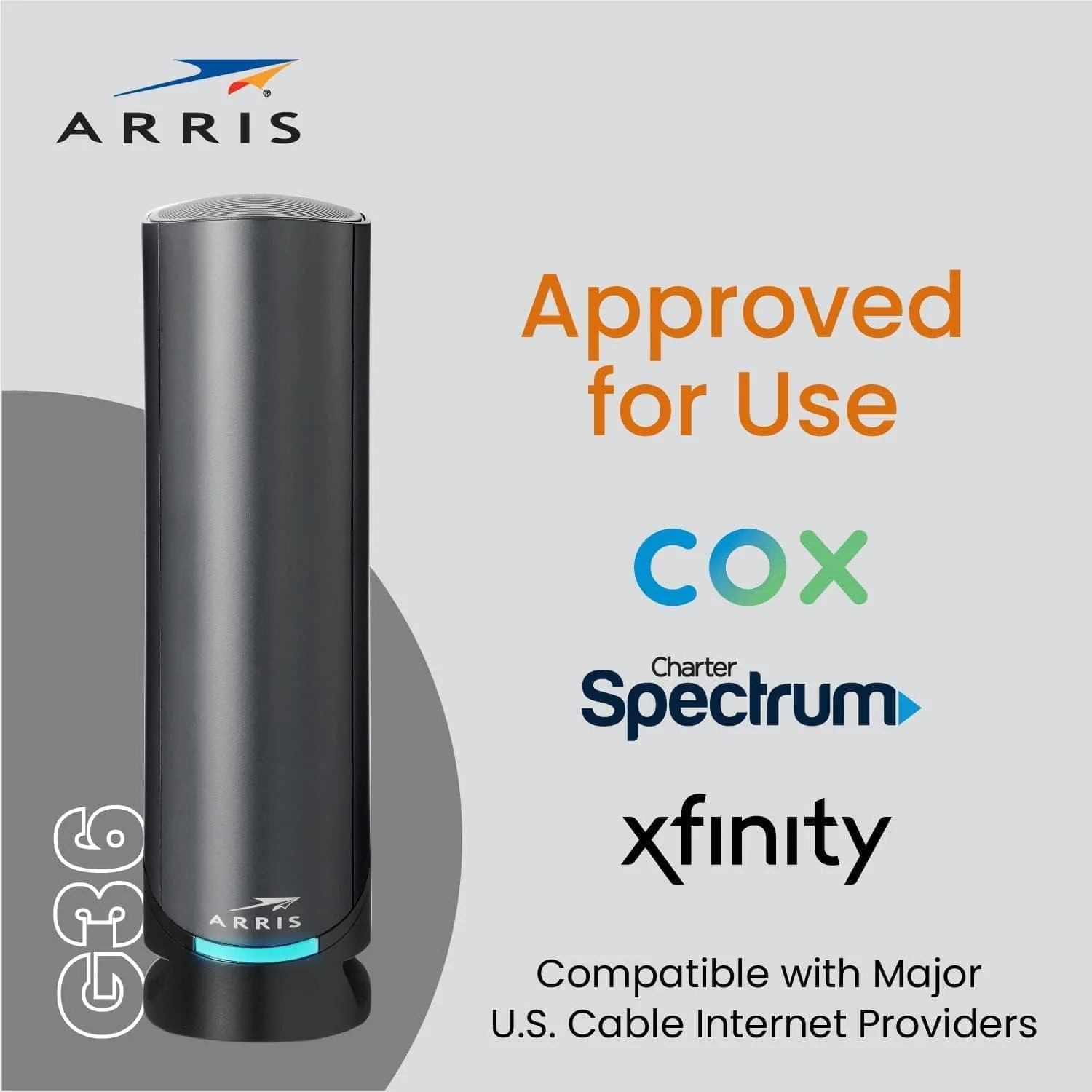 Arris G36 SURFboard Cable Modem Router Combo DOCSIS 3.1 Multi-Gigabit WiFi 6 AX3000 - Certified Refurbished - Image 9