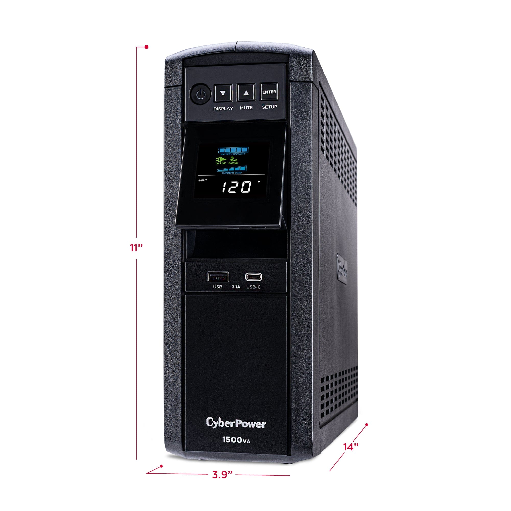 CyberPower Gaming 1500VA Sine Wave LCD UPS - Certified Refurbished - Image 5