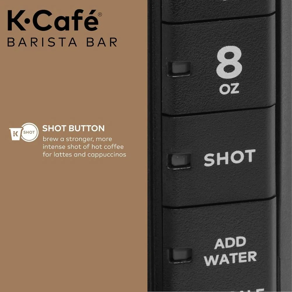 Keurig K-Café Barista Bar Single Serve Coffee Maker with Cold Brew, Black - Certified Refurbished - Image 3