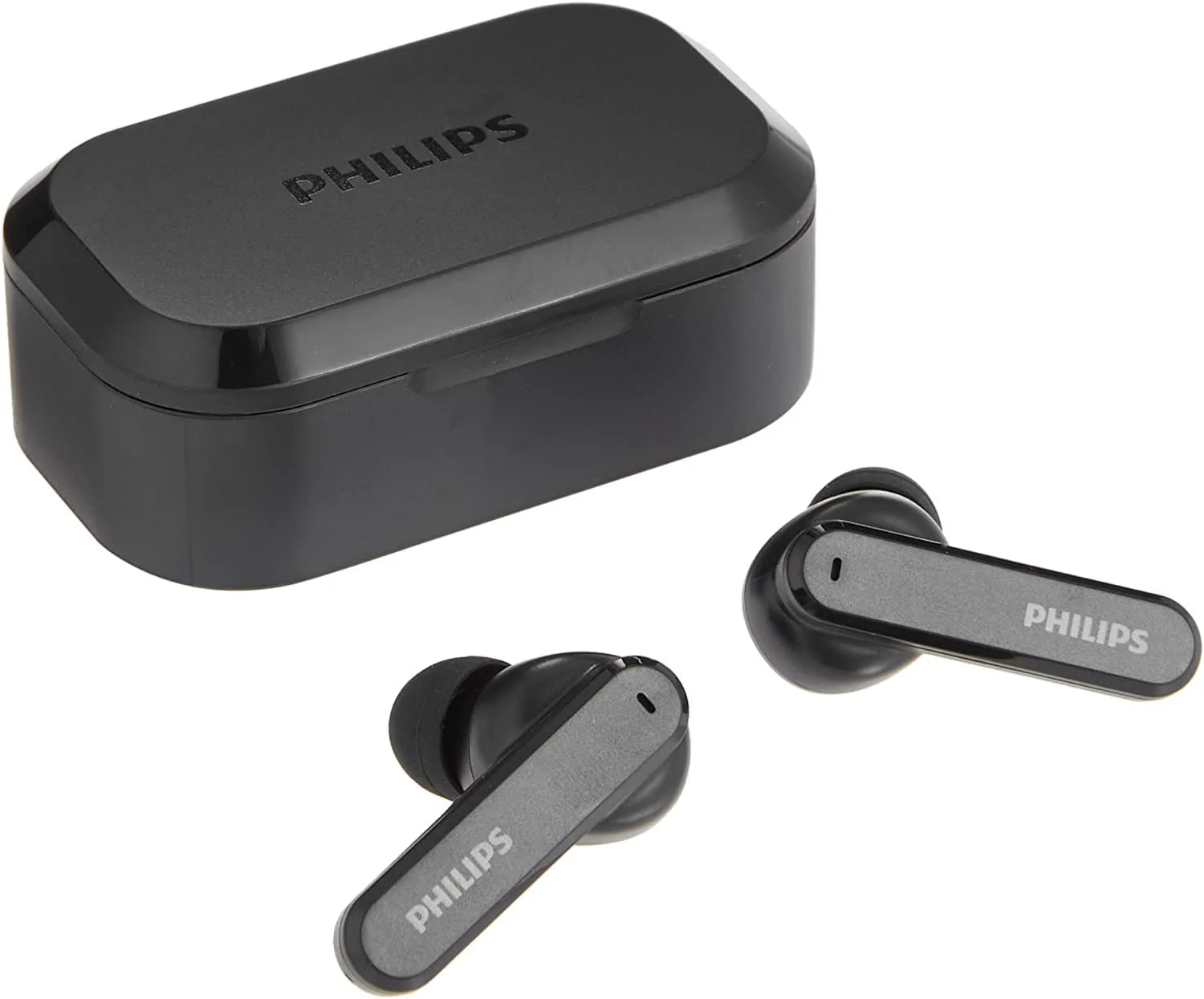 Philips True Wireless Headphones with Charging Case, Black - Image 3