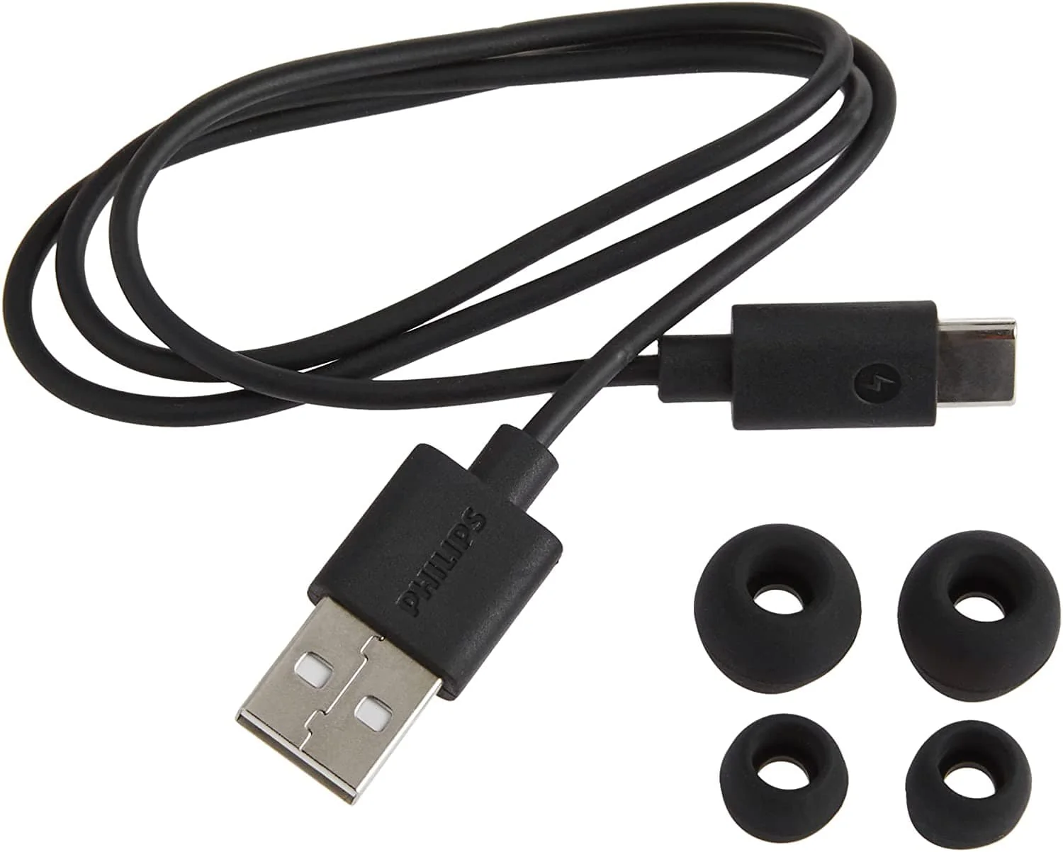 Philips True Wireless Headphones with Charging Case, Black - Image 5