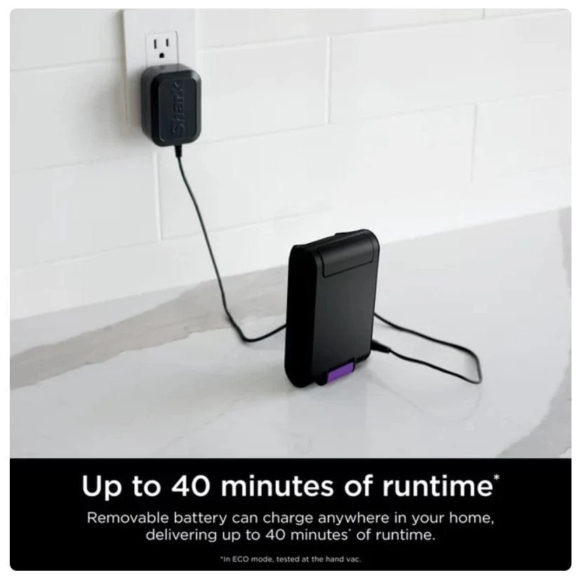 Shark Detect Pro Cordless Stick Vacuum with PowerFins Brushroll, Stick/Handheld (2-in-1), Ash Purple/Grey - Certified Refurbished - Image 12