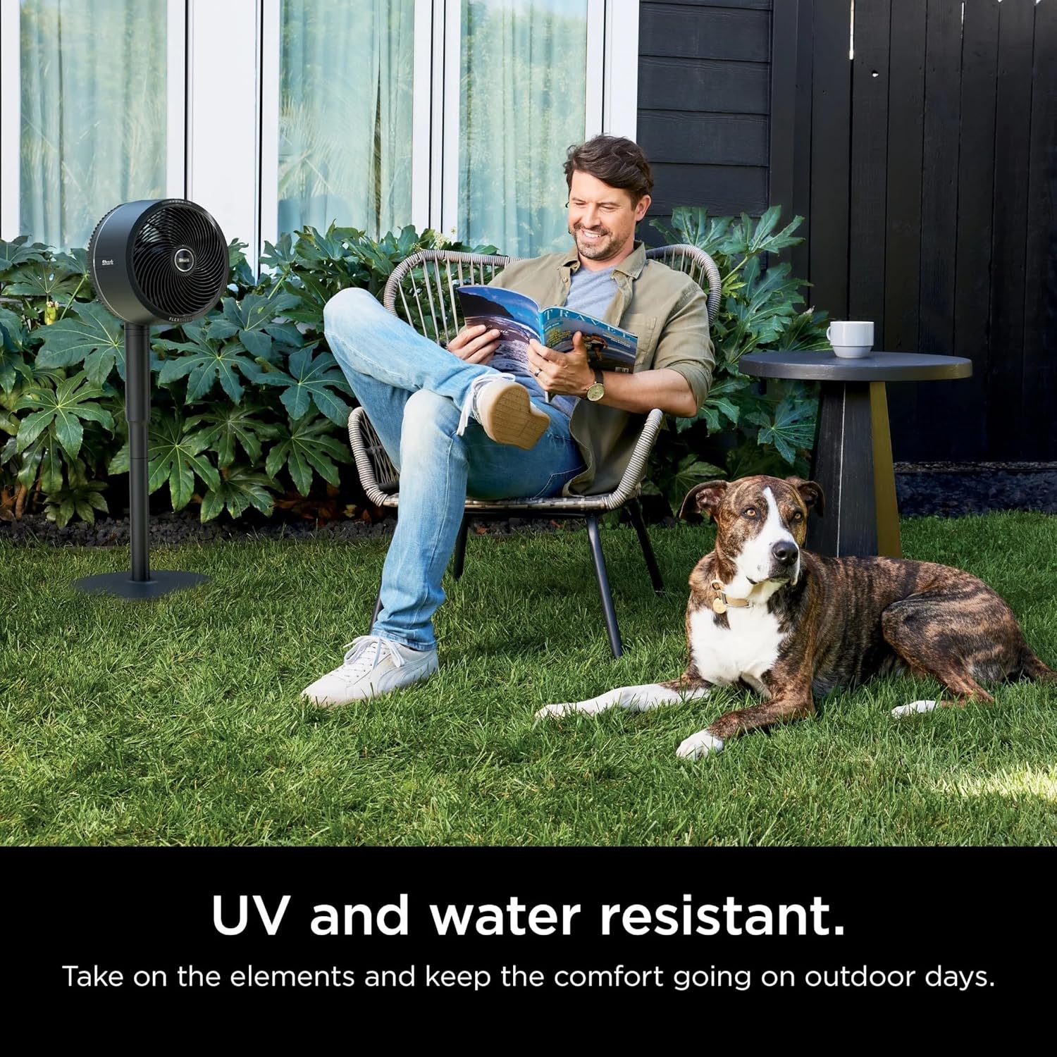 Shark FlexBreeze Indoor & Outdoor Fan with Pedestal & Tabletop, Portable, Remote, Quiet, Corded & Cordless, White - Certified Refurbished - Image 6