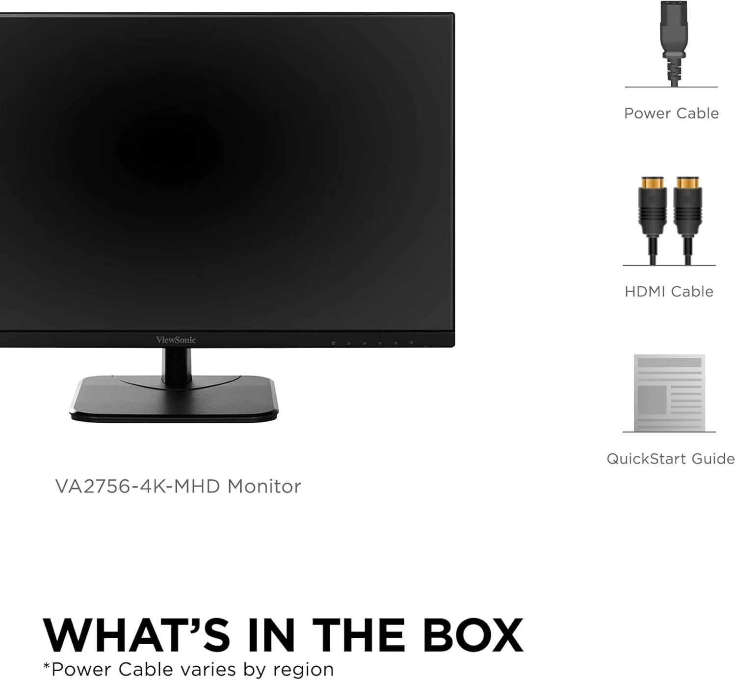 ViewSonic 27" IPS 4K Monitor with Ultra-Thin Bezels, 60 Hz, Black - Certified Refurbished - Image 7
